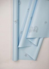 Пленка матовая двухсторонняя Легкость небесно-голубой 48см*10м±5% 65мкм