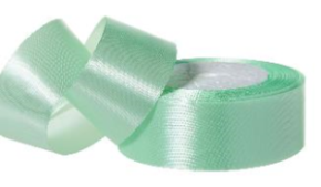 Лента атласная 3,8/25 аквамарин