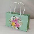 Пакет подарочный Флора, 28*17*10см, мятный