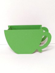 Кашпо Чашка 200*80*h110  салатовый