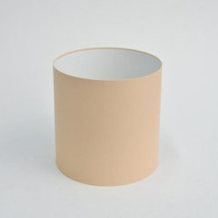 Коробка круглая без крышек 18*18 ваниль/кремовый