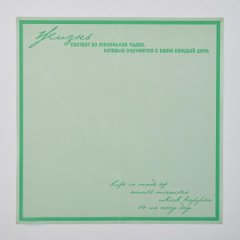 Пленка матовая Жизнь Олива 10 листов 58*58см 50мкм