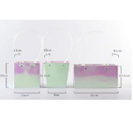 Пакет подарочный Голография, 12*8*12,5см