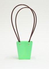 Сумка-трапеция с пластиковыми ручками 9*6,5*10cm, цв. Тиффани