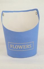 Ваза Овал 12,5*13,5*18 с тиснением flowers слива