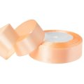 Лента атласная 2,5/25 персиковая