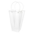 Сумка-трапеция прозрачная Кант с пластиковыми ручками 34x19x47cm белый