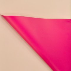 Пленка матовая двухсторонняя яркая малина/розовая беж 10 листов 58*58 65мкр