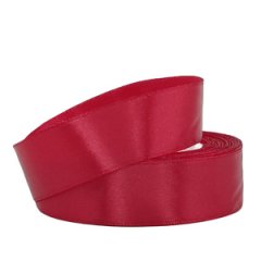 Лента атласная 2,5/25 спелая вишня