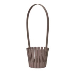 Декоративная корзинка из фанеры 125*h345 пыльная роза