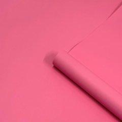 Пленка матовая однотонная двухсторонняя румяна 58см*10м±5% 65мкм