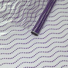 Пленка Точка волна сиреневая 70см*10ярд ± 5%