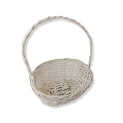 Корзина плетеная (ива), 26*21*8*13*32 см, 1 шт., белый