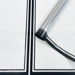 Пленка прозрачная Рамка черный 60см*400гр ± 5%