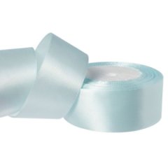 Лента атласная 3,8/25 небесный