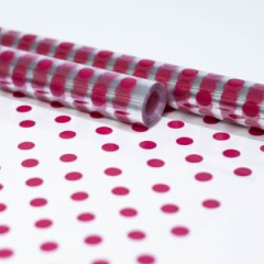 Пленка Горох яркая малина 70см*10ярд ± 5%