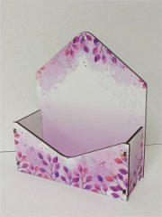 Самосборный конверт из фанеры (200*180*65) сиреневый