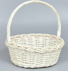 Корзина из ивы 38*13*38, S. круг, натуральный