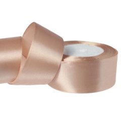 Лента атласная 3,8/25 бежевый