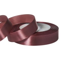 Лента атласная, 2см x 25ярд, цв.клубничный