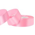 Лента атласная 2,5/25 ярко-розовая