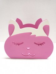 Кашпо Котик Мур розовый   (12*8*8,5)