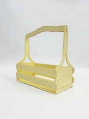 Декоративный ящик двухреечный прямоугольный 250*125 h255 Натуральный