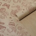 Крафт бумага Марки коричневый цв. на коричневом фоне 720мм/60гр/8,5м± 5%