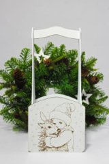 Декоративный ящик квадратный 140*125*h300 Нежность белый