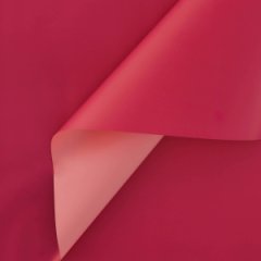 Пленка матовая двухсторонняя розовый пион/розовый коралл 58см*10м±5% 65мкм