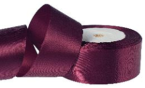 Лента атласная 3,8/25 сливовый
