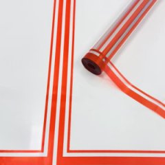 Пленка прозрачная Рамка красная 60см*400гр ± 5%
