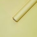 Пленка матовая однотонная двухсторонняя сливочно-желтый 48см*10м±5% 65мкм