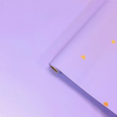 Пленка матовая двухсторонняя Романтика лаванда 58см*10м±5% 65мкр