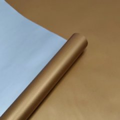 Пленка матовая двухсторонняя серебро/золото 58см*10м±5% 65мкр