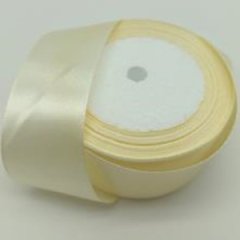 Лента атласная 3,8/25 слоновая кость