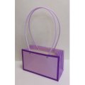 Пакет матовый Мастхэв стайл прямоугольный 22*10*13см нежно-сиреневый/сиреневый