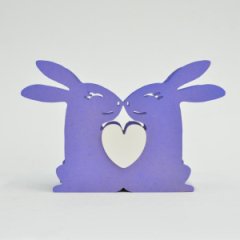 Кашпо Зайки пара фиолетовый Акция