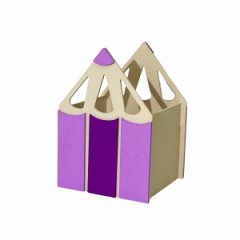 Ящик декоративный Карандаш пурпурный/пурпурное утро19,5*14*13,5 см