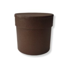 Коробка круглая 15*15 .шоколадный