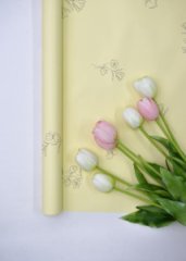 Пленка матовая двухсторонняя Легкость сливочно-желтый 10 листов 48*48 65мкм