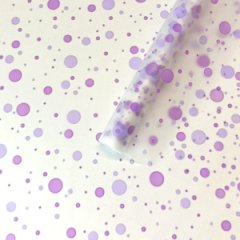 Пленка матовая (MDS) Конфетти светло-фиолетовый/ сиреневый рассвет 70см,40мкм,10м