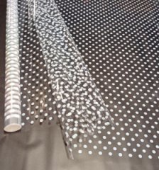 Пленка Крафтовый горох белый 70см*10ярд ± 5%