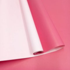 Крафт бумага двухцветная Розовая/Винный 68см/60гр/10 м ± 5%