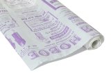 Эко-крафт Газета Новости сиреневая на белом 70см * 5м ± 5%