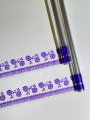 Пленка Бордюр (Роза) фиолетовый 70см*10ярд ± 5%