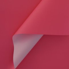 Пленка матовая двухсторонняя розовый яркий/бледно розовый 58см*10м±5% 65мкм