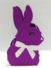 Кашпо Зайка фиолетовый