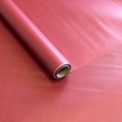 Пленка матовая Корея однотонная двухсторонняя винный 48см*10м±5% 50мкр