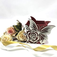 Кашпо Бабочка 95*100 h135 красный